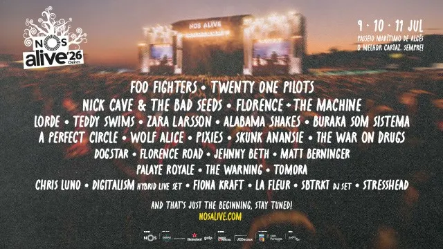 NOS ALIVE'26 - 09, 10 & 11 JULHO